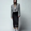 CROP BLAZER GOLDIE