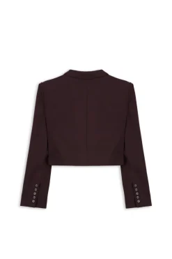 CROP BLAZER STUD