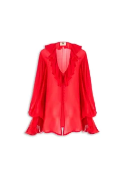 RUFFLE BLOUSE BIBA